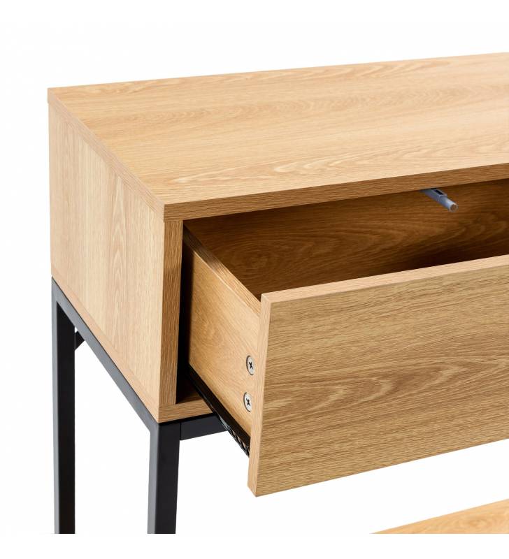 Consola Recibidor Roble Auran Top Mueble Detalle