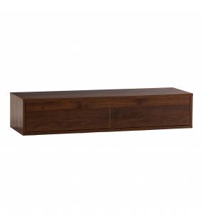 Consola Flotante Recibidor Nogal Auran Top Mueble