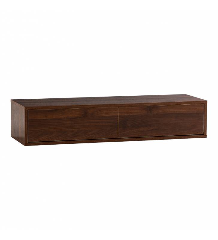 Consola Flotante Recibidor Nogal Auran Top Mueble