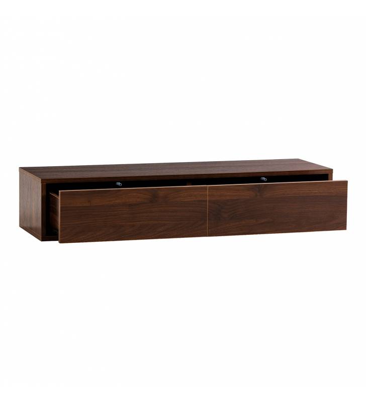 Consola Flotante Recibidor Nogal Auran Top Mueble 2