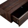 Consola Flotante Recibidor Nogal Auran Top Mueble Detalle