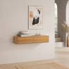 Consola Flotante Recibidor Roble Auran Top Mueble Ambiente