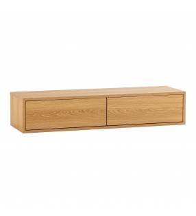 Consola Flotante Recibidor Roble Auran Top Mueble