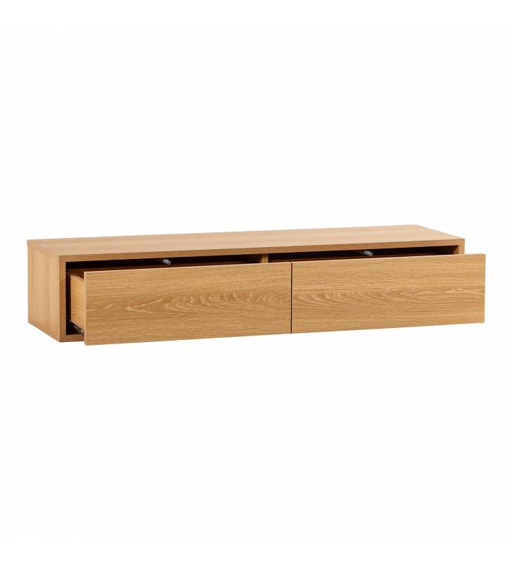 Consola Flotante Recibidor Roble Auran Top Mueble 2