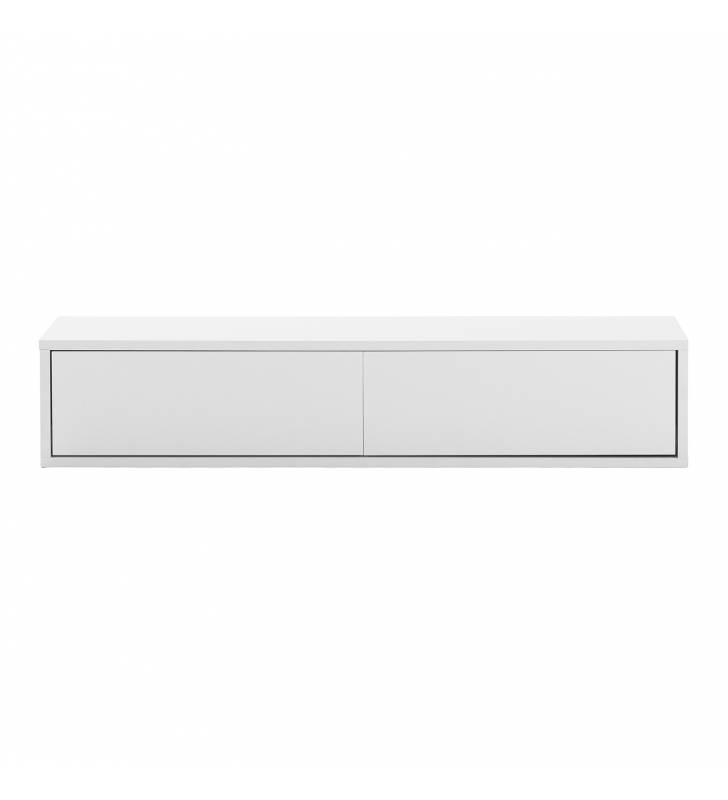 Consola Flotante Recibidor Blanco Auran Top Mueble 3