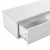 Consola Flotante Recibidor Blanco Auran Top Mueble Detalle