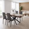 Pack 4 Sillas Comedor Gris Chelsea Top Mueble Ambiente