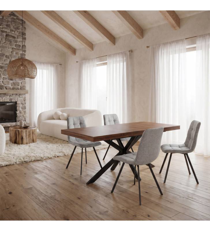 Pack 2 Sillas de Comedor Gris Claro Mila Top Mueble Ambiente Completo