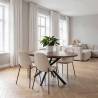 Pack 2 Sillas Comedor Beige Brenda Top Mueble Ambiente Completo