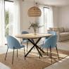 Pack 2 Sillas Comedor Azul Kenia Top Mueble Ambiente Completo