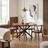 Pack 2 Sillas Comedor Nogal Rustic Top Mueble Ambiente Completo