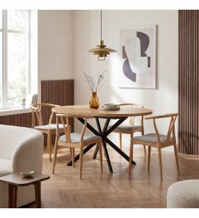 Pack 2 Sillas Comedor Roble Rustic Top Mueble Ambiente Completo
