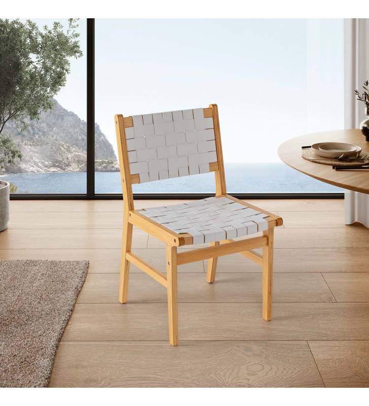Pack 2 Sillas Comedor Blanca Dama Top Mueble Ambiente 1