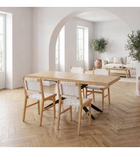 Pack 2 Sillas Comedor Blanca Dama Top Mueble Ambiente Completo