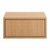 Mesita de Noche Flotante Roble Louise Top Mueble 3