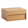Mesita de Noche Flotante Roble Louise Top Mueble 5