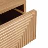 Mesita de Noche Flotante Roble Louise Top Mueble Detalle