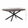Mesa Comedor Extensible Nogal Portland Top Mueble Dimensiones