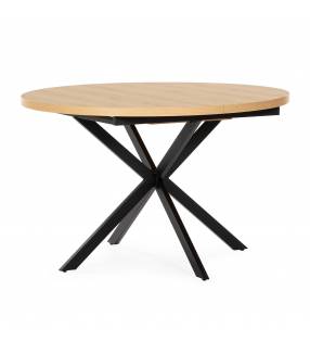 Mesa Redonda Extensible Roble Danielle Top Mueble