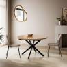 Mesa Redonda Extensible Roble Danielle Top Mueble Ambiente