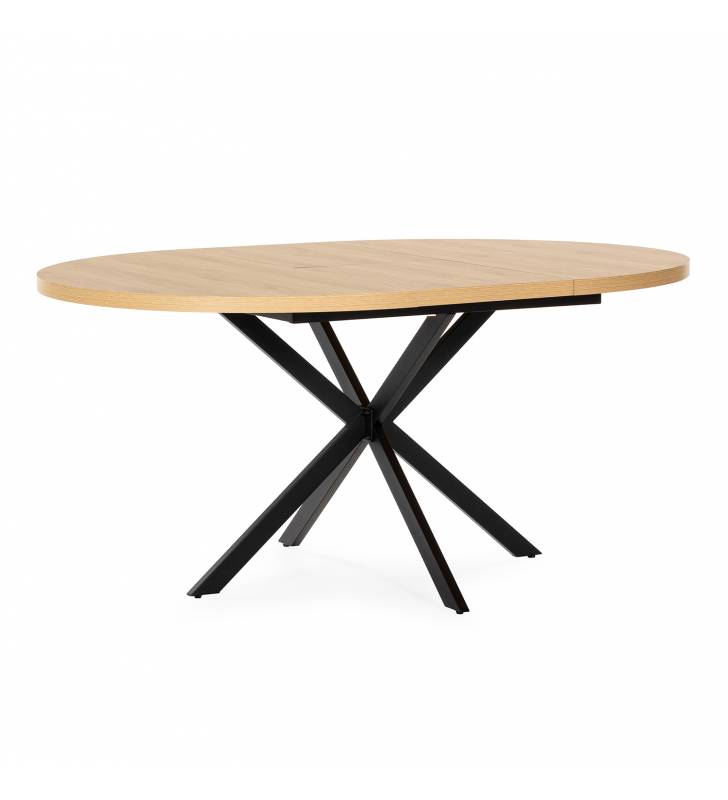 Mesa Redonda Extensible Roble Danielle Top Mueble 3