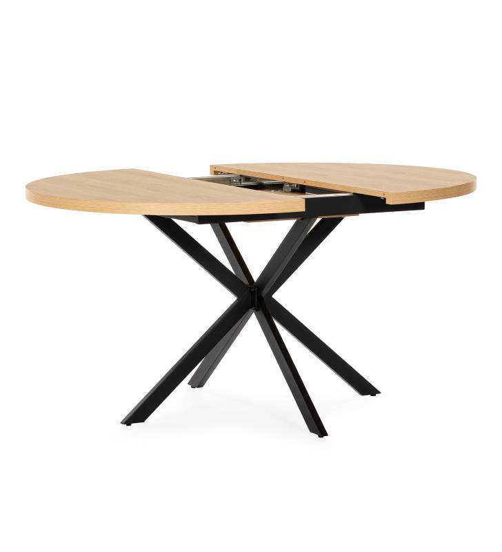 Mesa Redonda Extensible Roble Danielle Top Mueble 2
