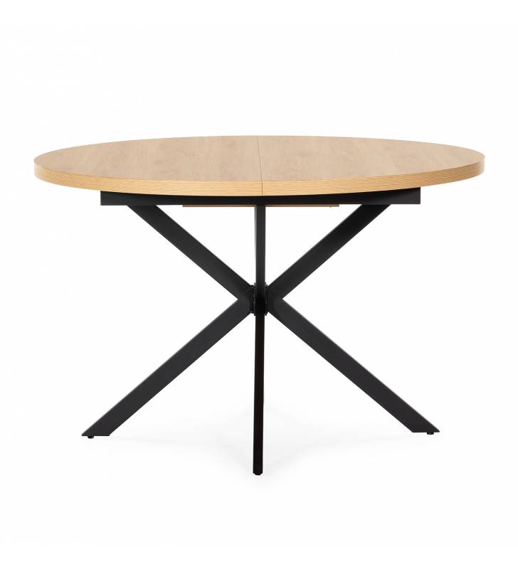 Mesa Redonda Extensible Roble Danielle Top Mueble 4