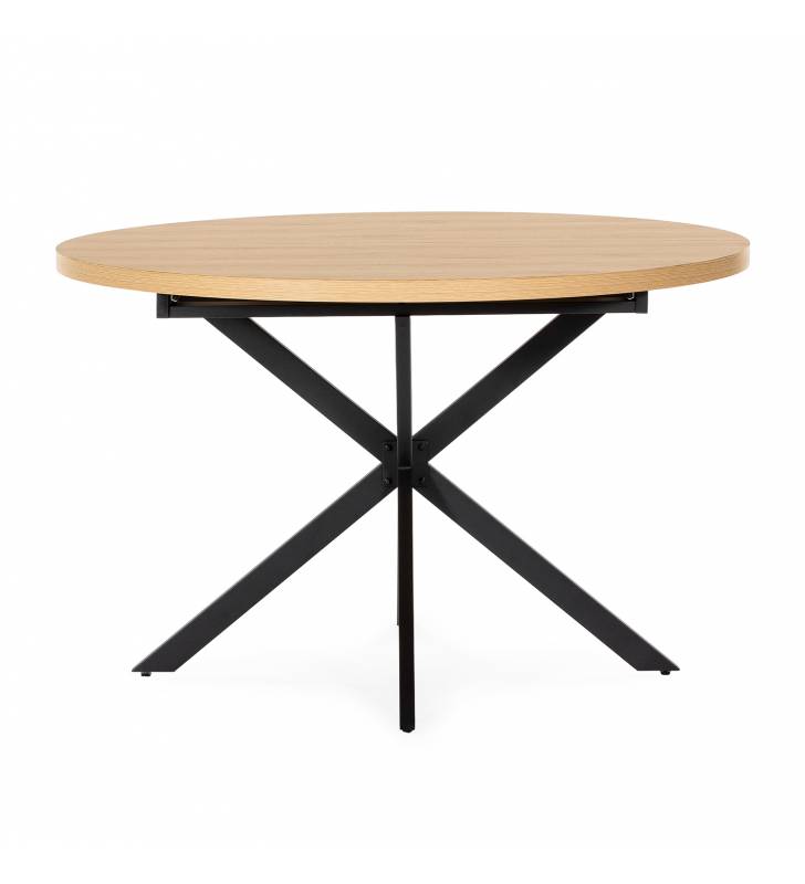 Mesa Redonda Extensible Roble Danielle Top Mueble 5