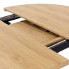 Mesa Redonda Extensible Roble Danielle Top Mueble Detalle 1