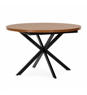 Mesa Redonda Extensible Nogal Danielle Top Mueble