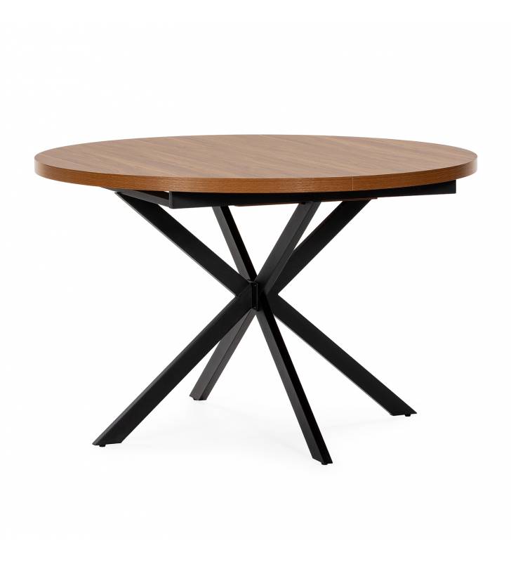 Mesa Redonda Extensible Nogal Danielle Top Mueble