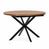 Mesa Redonda Extensible Nogal Danielle Top Mueble