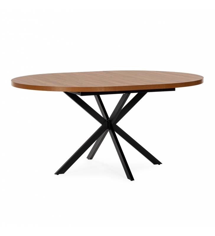 Mesa Redonda Extensible Nogal Danielle Top Mueble 3