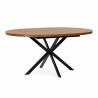 Mesa Redonda Extensible Nogal Danielle Top Mueble 3