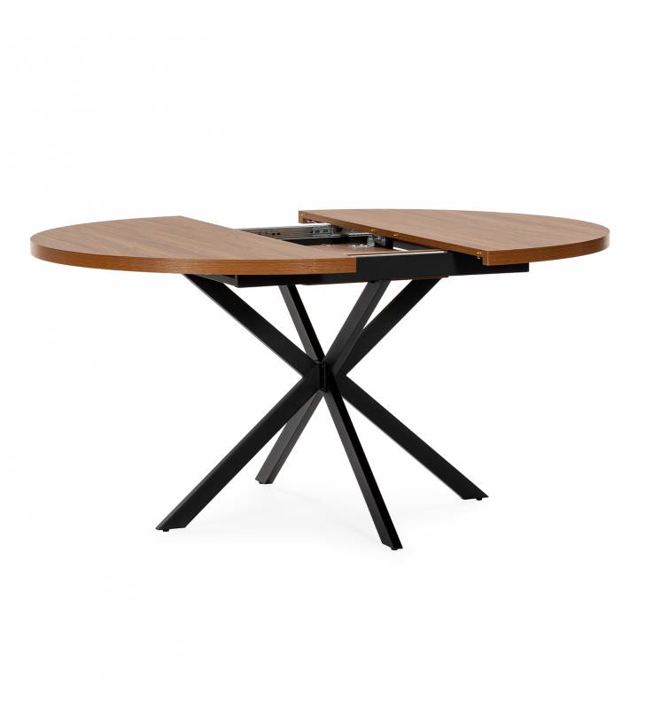 Mesa Redonda Extensible Nogal Danielle Top Mueble 2