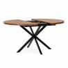 Mesa Redonda Extensible Nogal Danielle Top Mueble 2