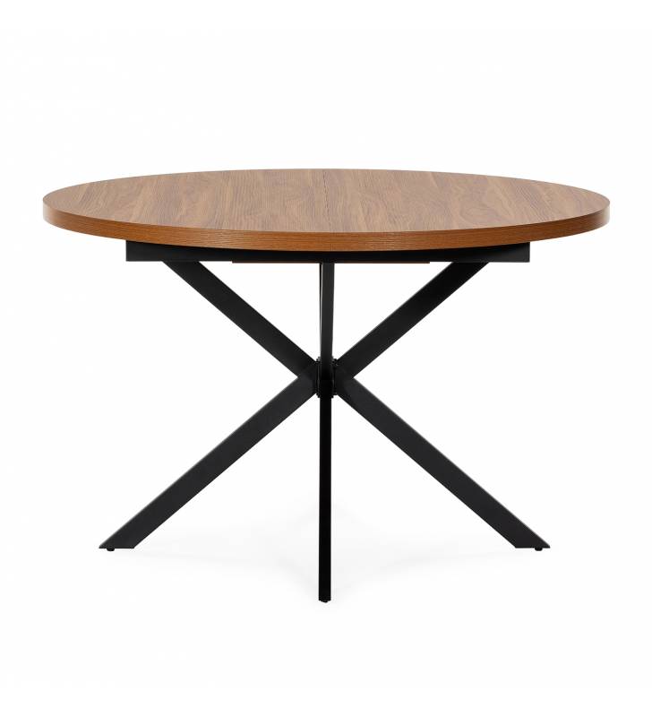 Mesa Redonda Extensible Nogal Danielle Top Mueble 4