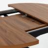 Mesa Redonda Extensible Nogal Danielle Top Mueble Detalle 1
