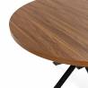 Mesa Redonda Extensible Nogal Danielle Top Mueble Detalle 2