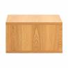 Mesita de Noche Flotante Roble Eleanor Top Mueble 4