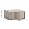 Mesita de Noche Flotante Roble Eleanor Top Mueble Dimensiones