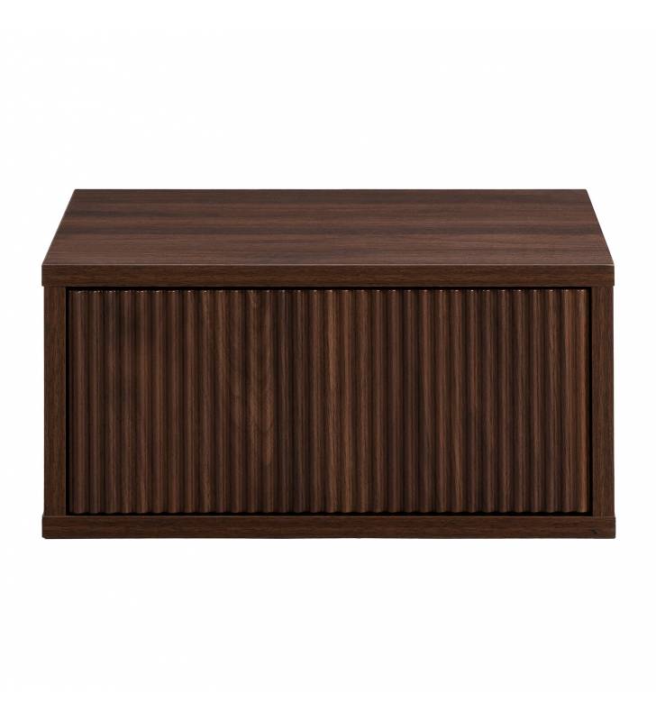 Mesita de Noche Flotante Nogal Eleanor Top Mueble 3