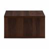 Mesita de Noche Flotante Nogal Eleanor Top Mueble 4