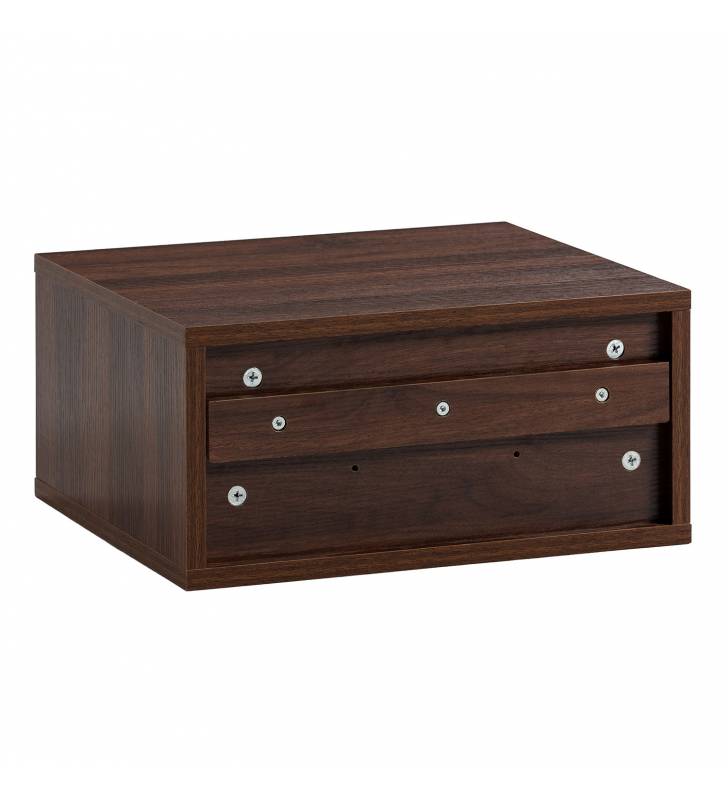 Mesita de Noche Flotante Nogal Eleanor Top Mueble 5