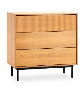 Cómoda 80 cm ancho Roble Eleanor Top Mueble