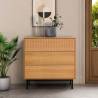 Cómoda 80 cm ancho Roble Eleanor Top Mueble Ambiente