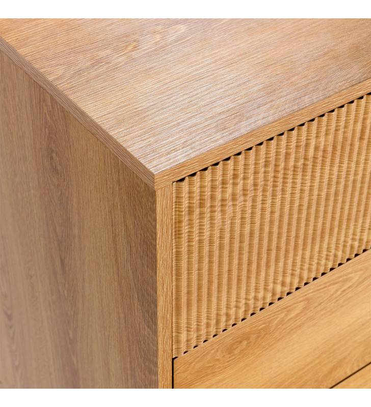 Cómoda 80 cm ancho Roble Eleanor Top Mueble Detalle
