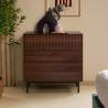 Cómoda 80 cm ancho Nogal Eleanor Top Mueble Ambiente