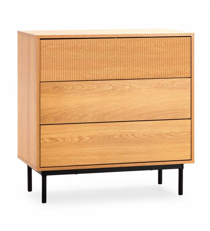 Cómoda Dormitorio Roble Eleanor Top Mueble