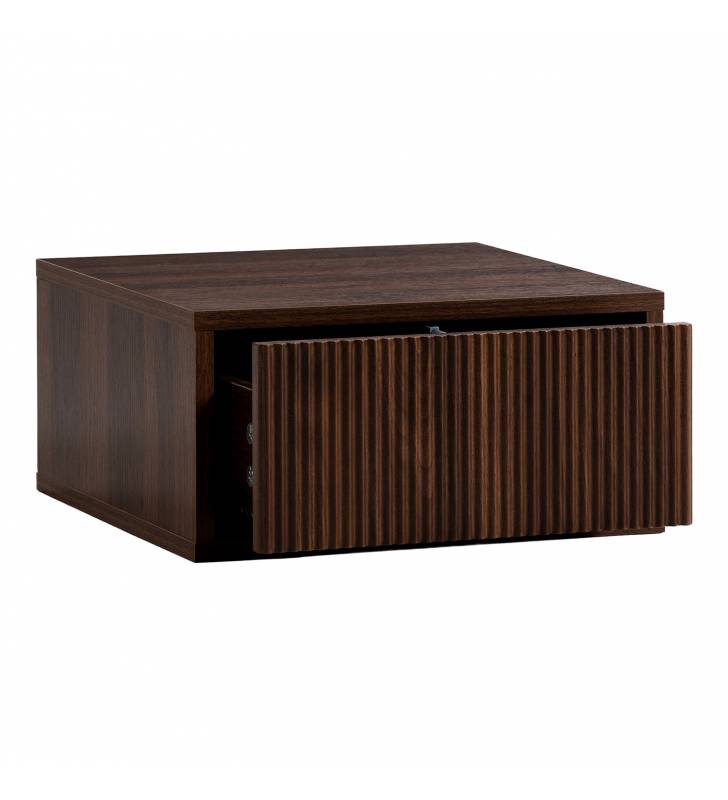 Mesita de Noche Flotante Nogal Eleanor Top Mueble 2
